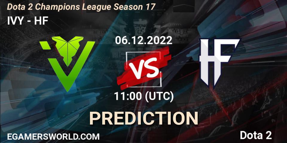 Prognoza IVY - HF. 06.12.2022 at 11:00, Dota 2, Dota 2 Champions League Season 17