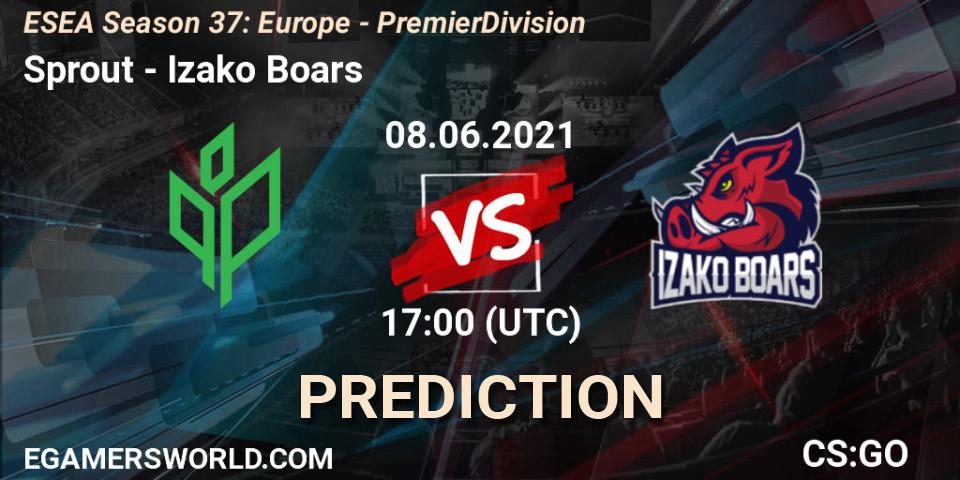 Prognoza Sprout - Izako Boars. 08.06.2021 at 17:00, Counter-Strike (CS2), ESEA Season 37: Europe - Premier Division