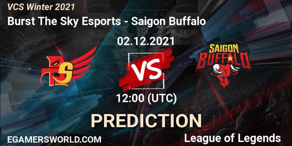 Prognoza Burst The Sky Esports - Saigon Buffalo. 02.12.2021 at 12:00, LoL, VCS Winter 2021