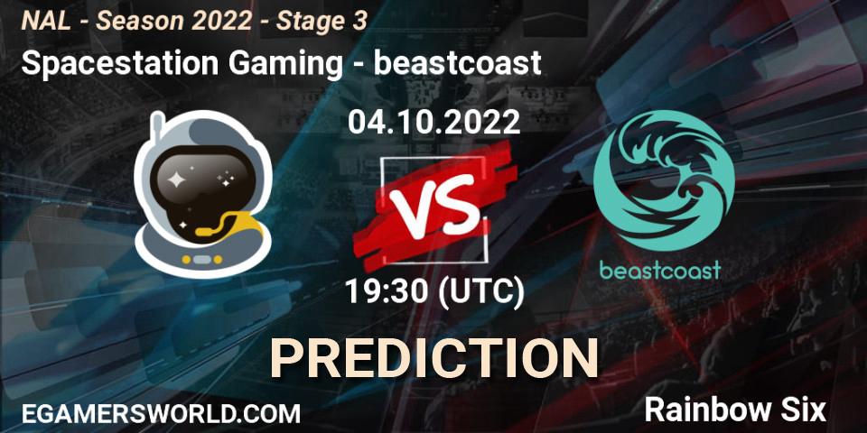 Prognoza Spacestation Gaming - beastcoast. 04.10.2022 at 19:30, Rainbow Six, NAL - Season 2022 - Stage 3