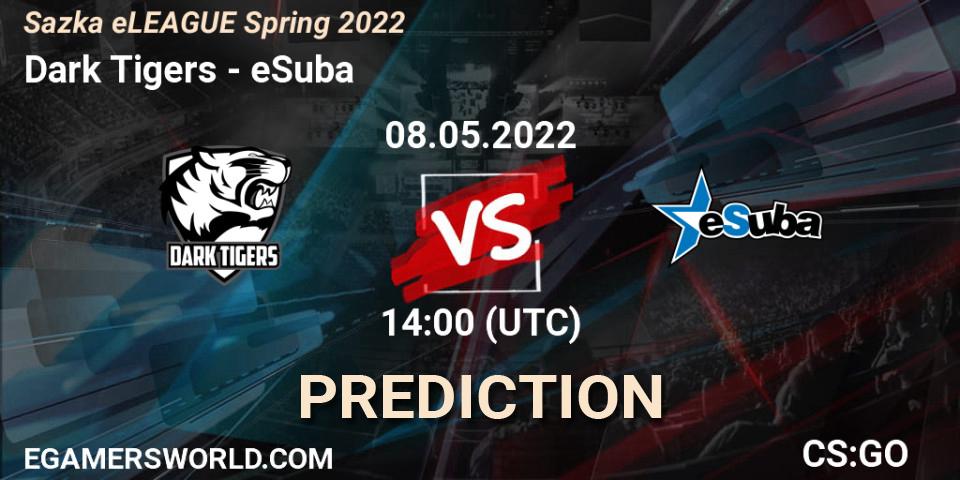 Prognoza Dark Tigers - eSuba. 08.05.2022 at 14:00, Counter-Strike (CS2), Sazka eLEAGUE Spring 2022
