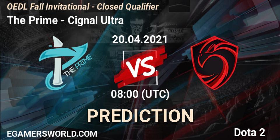Prognoza The Prime - Cignal Ultra. 20.04.2021 at 08:12, Dota 2, OEDL Fall Invitational - Closed Qualifier