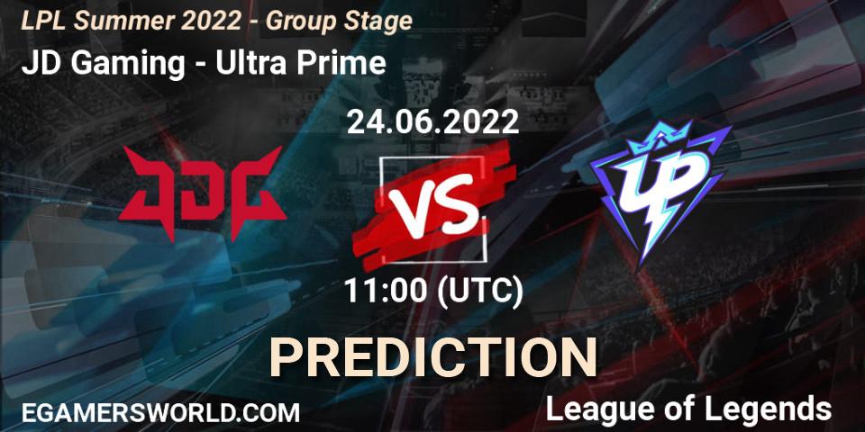 Prognoza JD Gaming - Ultra Prime. 24.06.2022 at 12:00, LoL, LPL Summer 2022 - Group Stage