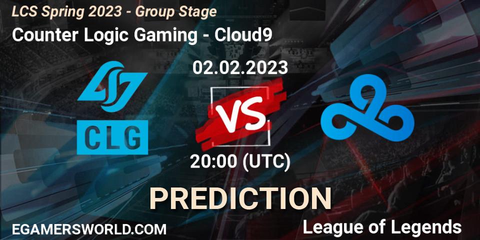 Prognoza Counter Logic Gaming - Cloud9. 02.02.23, LoL, LCS Spring 2023 - Group Stage