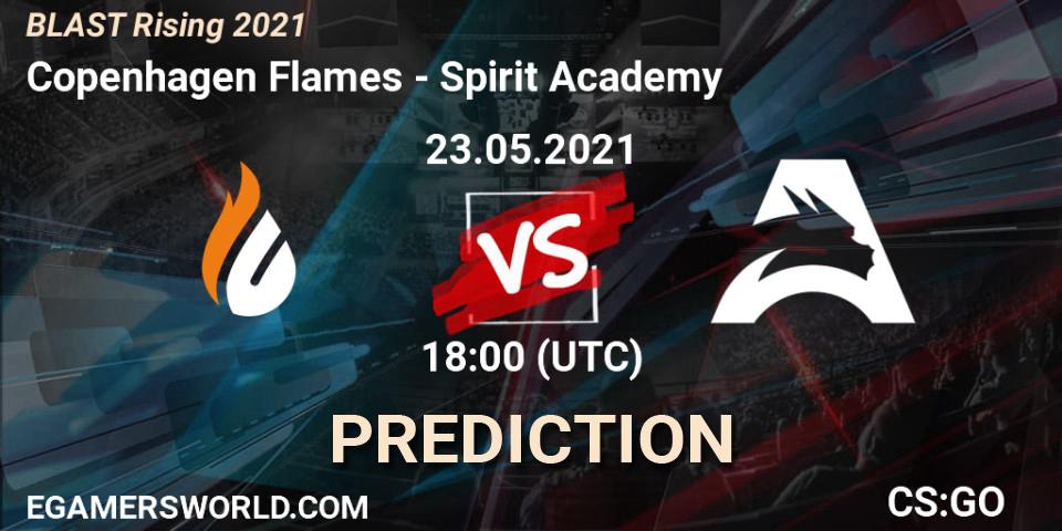 Prognoza Copenhagen Flames - Spirit Academy. 23.05.2021 at 18:00, Counter-Strike (CS2), BLAST Rising 2021