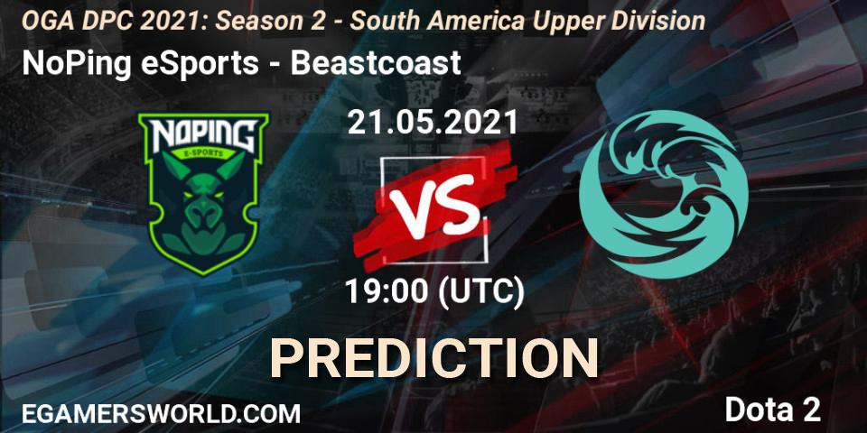 Prognoza NoPing eSports - Beastcoast. 21.05.2021 at 19:01, Dota 2, OGA DPC 2021: Season 2 - South America Upper Division