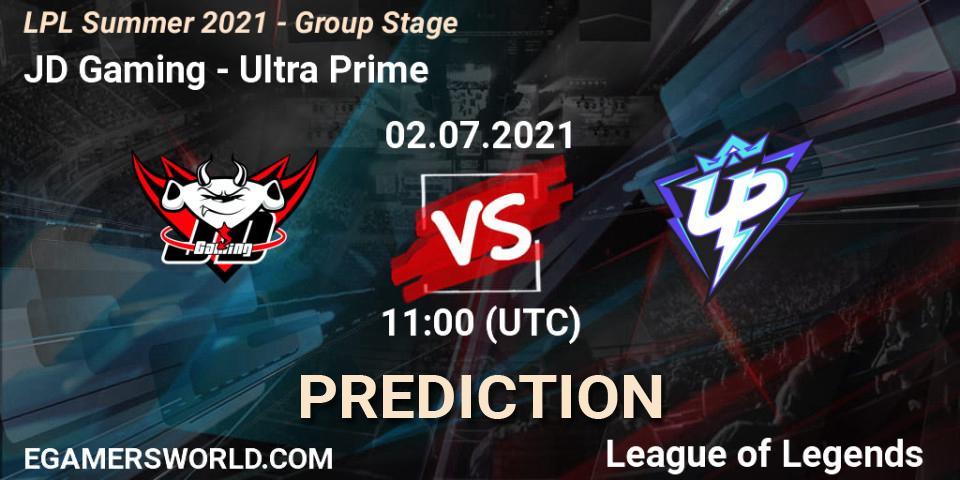 Prognoza JD Gaming - Ultra Prime. 02.07.2021 at 11:00, LoL, LPL Summer 2021 - Group Stage