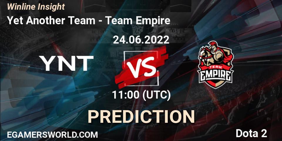 Prognoza YNT - Team Empire. 24.06.22, Dota 2, Winline Insight