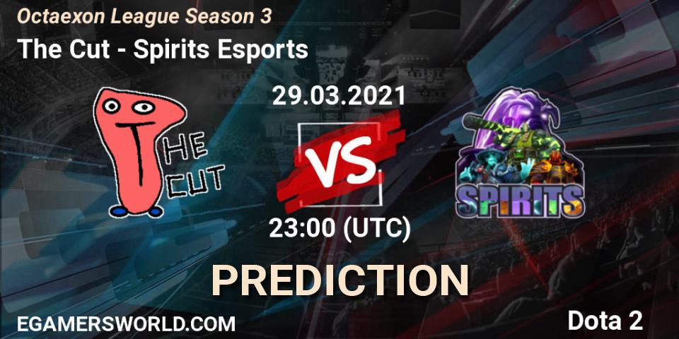 Prognoza The Cut - Spirits Esports. 29.03.2021 at 23:11, Dota 2, Octaexon League Season 3