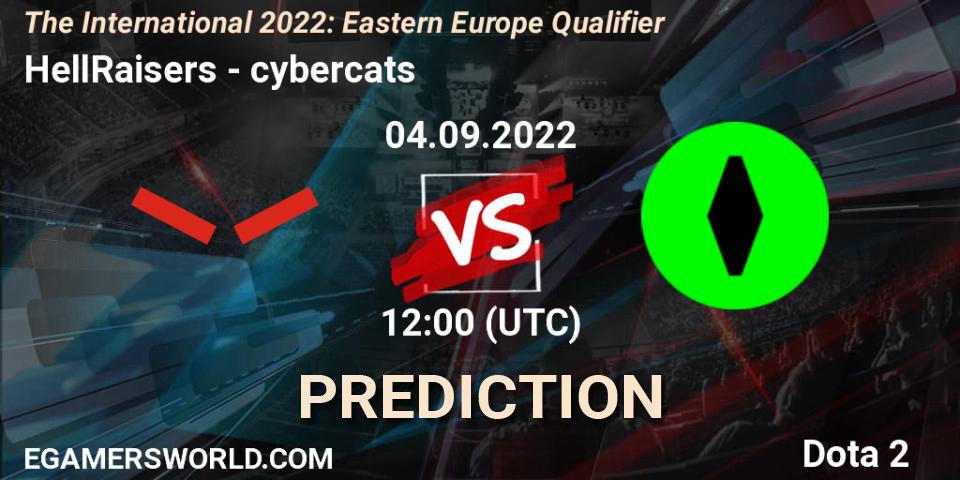 Prognoza HellRaisers - cybercats. 04.09.2022 at 10:37, Dota 2, The International 2022: Eastern Europe Qualifier