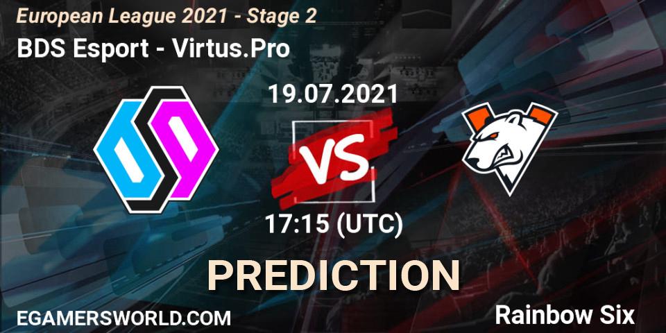 Prognoza BDS Esport - Virtus.Pro. 19.07.21, Rainbow Six, European League 2021 - Stage 2
