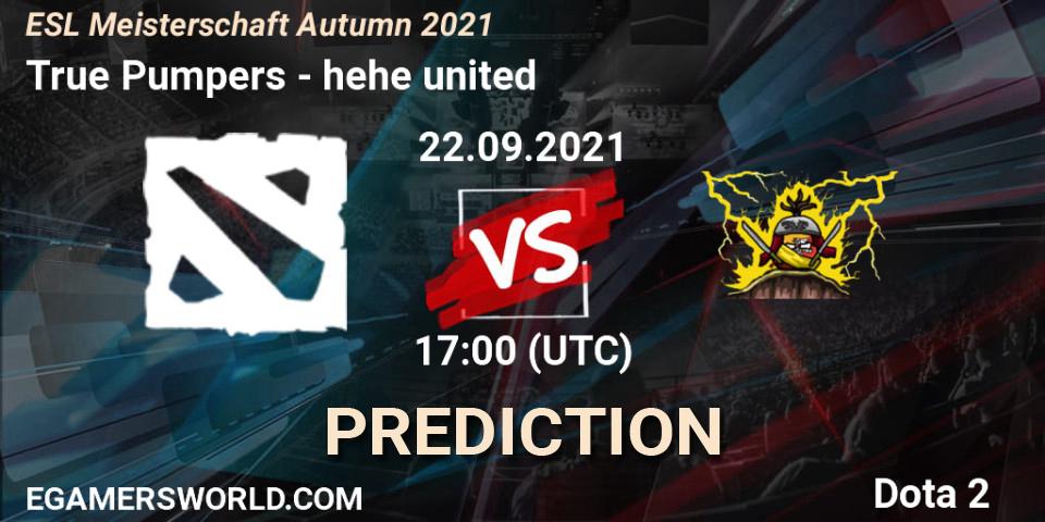 Prognoza True Pumpers - hehe united. 22.09.2021 at 17:04, Dota 2, ESL Meisterschaft Autumn 2021