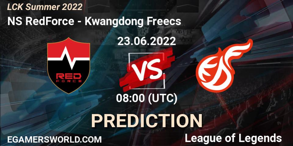 Prognoza Nongshim RedForce - Freecs. 23.06.2022 at 08:00, LoL, LCK Summer 2022