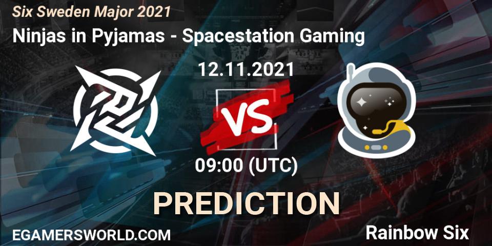 Prognoza Ninjas in Pyjamas - Spacestation Gaming. 12.11.2021 at 17:45, Rainbow Six, Six Sweden Major 2021