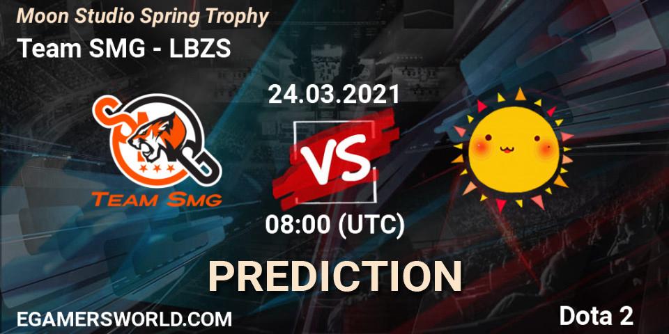 Prognoza Team SMG - LBZS. 24.03.2021 at 08:03, Dota 2, Moon Studio Spring Trophy