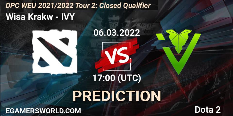 Prognoza Wisła Kraków - IVY. 06.03.2022 at 17:00, Dota 2, DPC WEU 2021/2022 Tour 2: Closed Qualifier