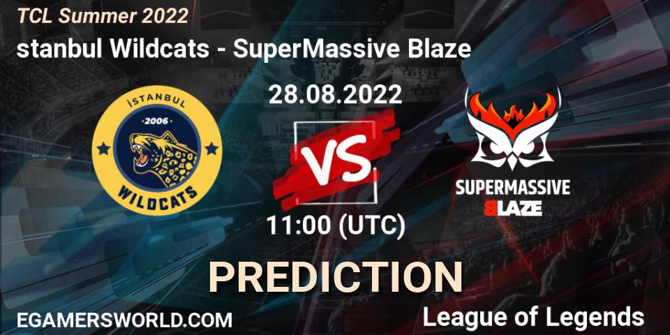 Prognoza İstanbul Wildcats - SuperMassive Blaze. 28.08.2022 at 11:00, LoL, TCL Summer 2022
