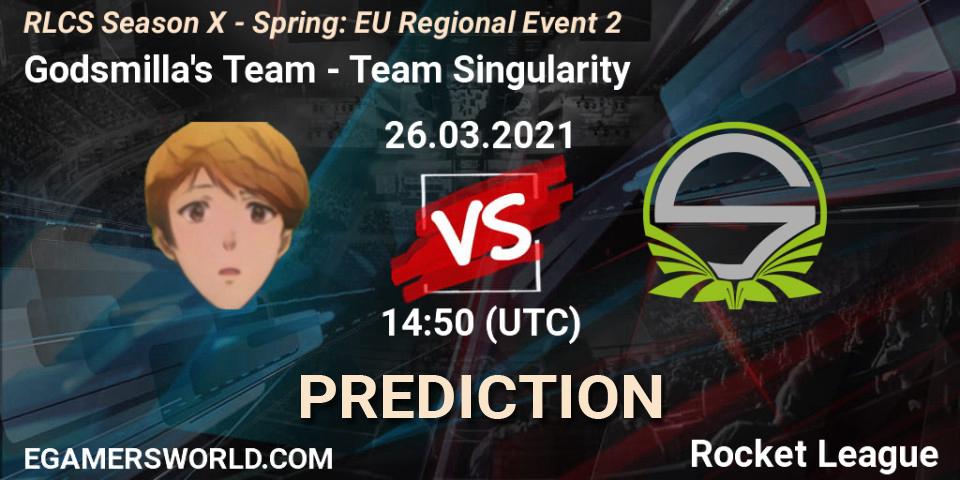Prognoza Godsmilla's Team - Team Singularity. 26.03.21, Rocket League, RLCS Season X - Spring: EU Regional Event 2