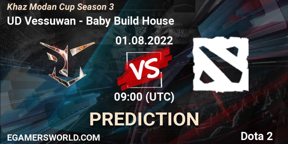 Prognoza UD Vessuwan - Baby Build House. 01.08.2022 at 05:56, Dota 2, Khaz Modan Cup Season 3