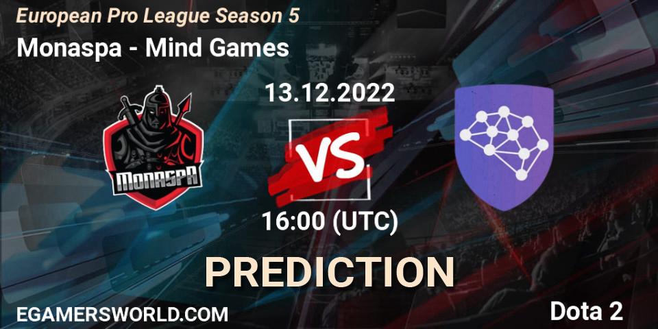 Prognoza Monaspa - Mind Games. 13.12.22, Dota 2, European Pro League Season 5