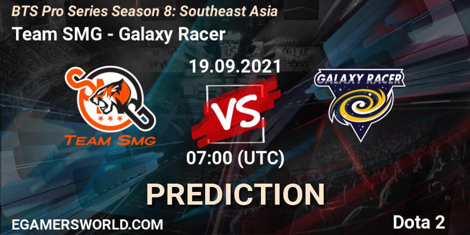 Prognoza Team SMG - Galaxy Racer. 19.09.2021 at 07:02, Dota 2, BTS Pro Series Season 8: Southeast Asia