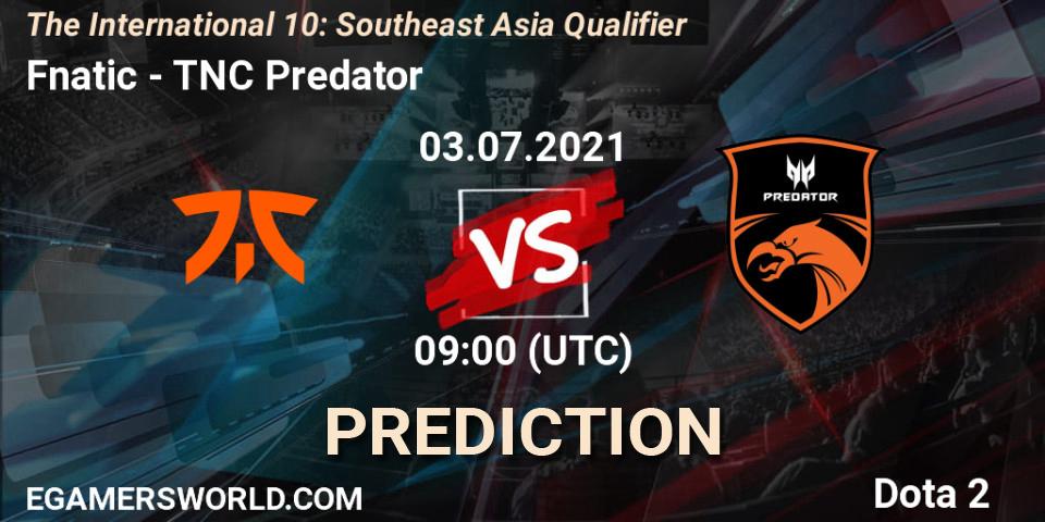Prognoza Fnatic - TNC Predator. 03.07.21, Dota 2, The International 10: Southeast Asia Qualifier