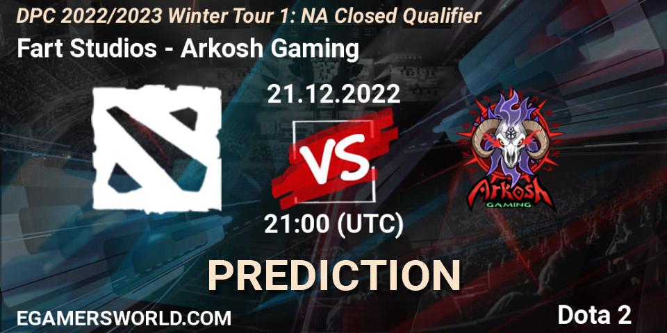 Prognoza Fart Studios - Arkosh Gaming. 21.12.2022 at 21:03, Dota 2, DPC 2022/2023 Winter Tour 1: NA Closed Qualifier