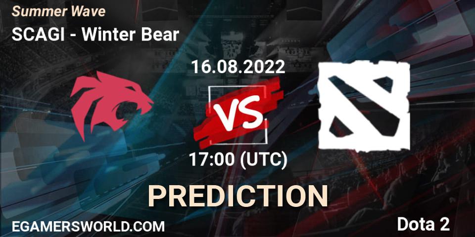 Prognoza SCAGI - Winter Bear. 16.08.2022 at 17:20, Dota 2, Summer Wave