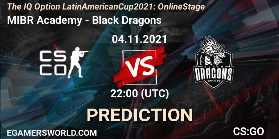 Prognoza MIBR Academy - Black Dragons. 04.11.2021 at 22:00, Counter-Strike (CS2), The IQ Option Latin American Cup 2021: Online Stage