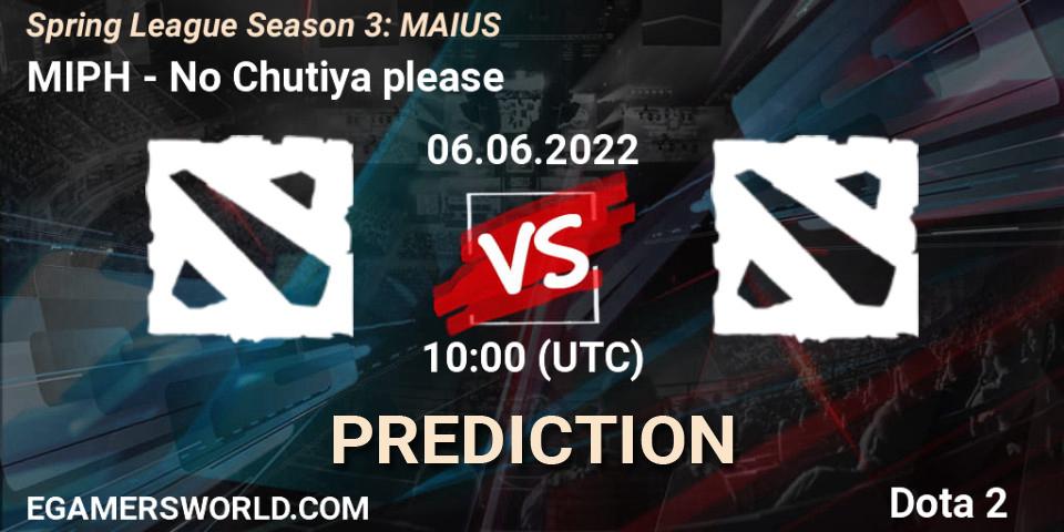 Prognoza Intelligence Quotient - 496 Gaming. 06.06.2022 at 10:05, Dota 2, Spring League Season 3: MAIUS