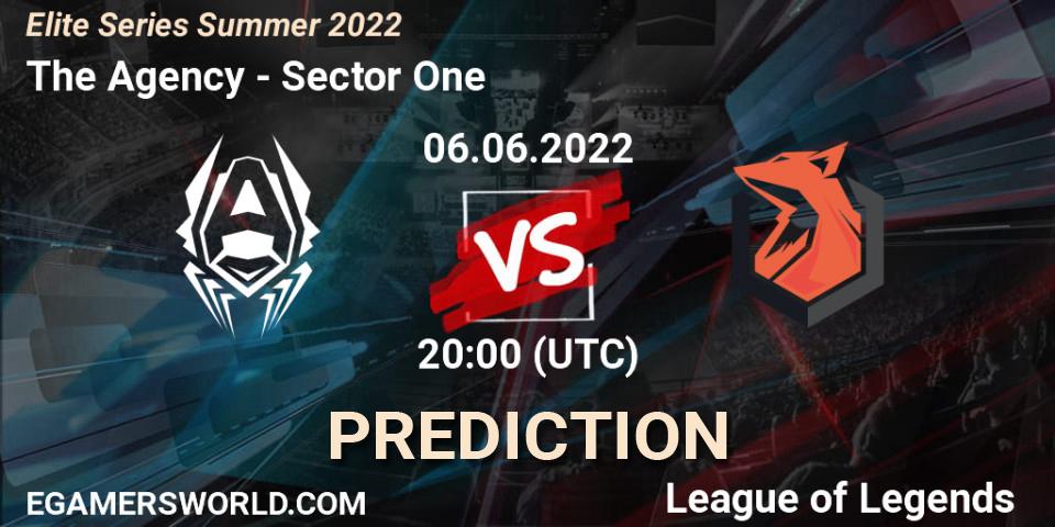 Prognoza The Agency - Sector One. 06.06.2022 at 20:00, LoL, Elite Series Summer 2022