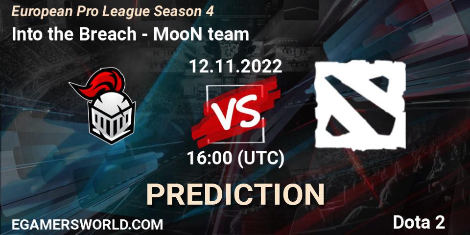 Prognoza Into the Breach - MooN team. 12.11.22, Dota 2, European Pro League Season 4
