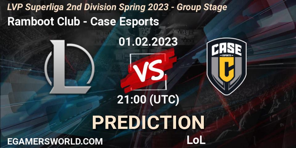 Prognoza Ramboot Club - Case Esports. 01.02.23, LoL, LVP Superliga 2nd Division Spring 2023 - Group Stage