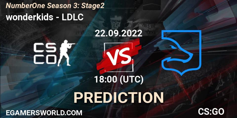 Prognoza wonderkids - LDLC. 22.09.2022 at 18:00, Counter-Strike (CS2), NumberOne Season 3: Stage 2