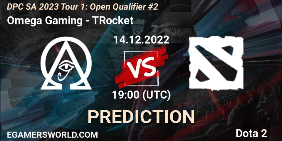 Prognoza Omega Gaming - TRocket. 14.12.2022 at 18:19, Dota 2, DPC SA 2023 Tour 1: Open Qualifier #2