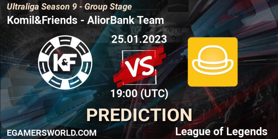 Prognoza Komil&Friends - AliorBank Team. 25.01.2023 at 19:00, LoL, Ultraliga Season 9 - Group Stage