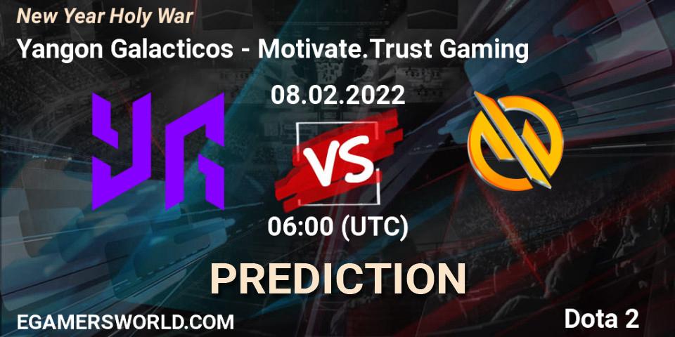 Prognoza Yangon Galacticos - Motivate.Trust Gaming. 06.02.2022 at 10:56, Dota 2, New Year Holy War