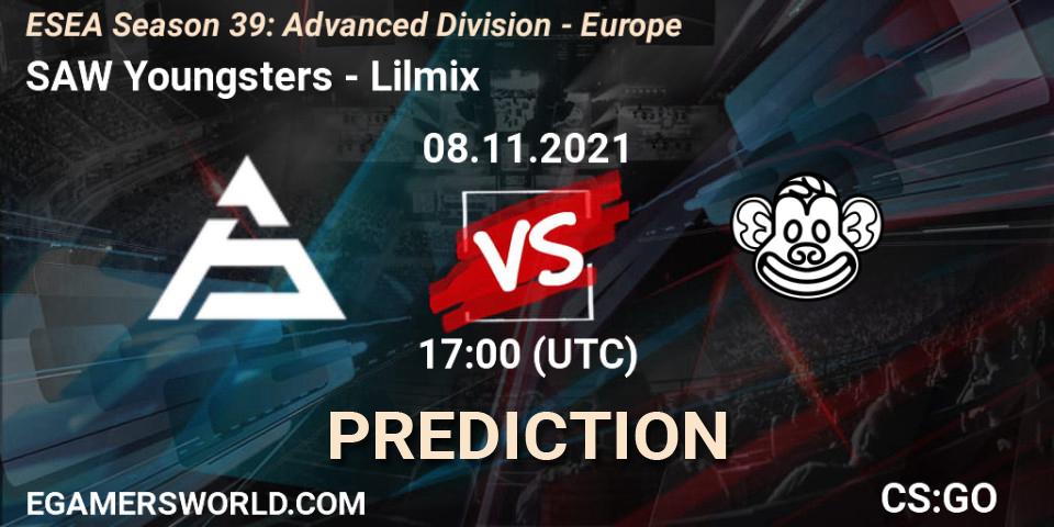 Prognoza SAW Youngsters - Lilmix. 02.12.2021 at 18:00, Counter-Strike (CS2), ESEA Season 39: Advanced Division - Europe