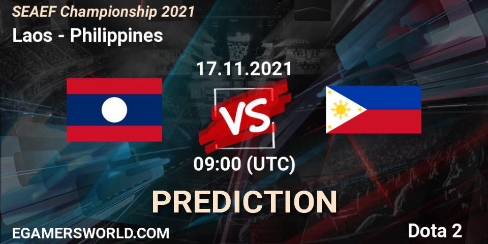 Prognoza Laos - Philippines. 17.11.2021 at 09:28, Dota 2, SEAEF Dota2 Championship 2021