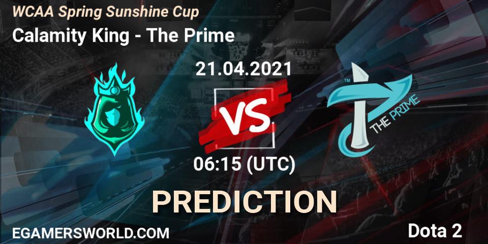 Prognoza Calamity King - The Prime. 21.04.2021 at 03:11, Dota 2, WCAA Spring Sunshine Cup