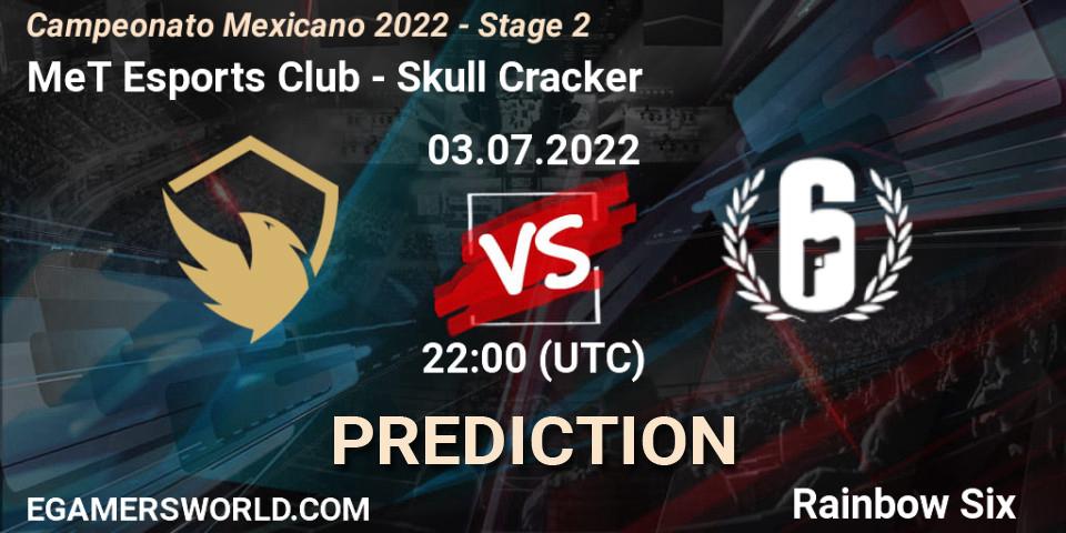 Prognoza MeT Esports Club - Skull Cracker. 03.07.2022 at 22:00, Rainbow Six, Campeonato Mexicano 2022 - Stage 2