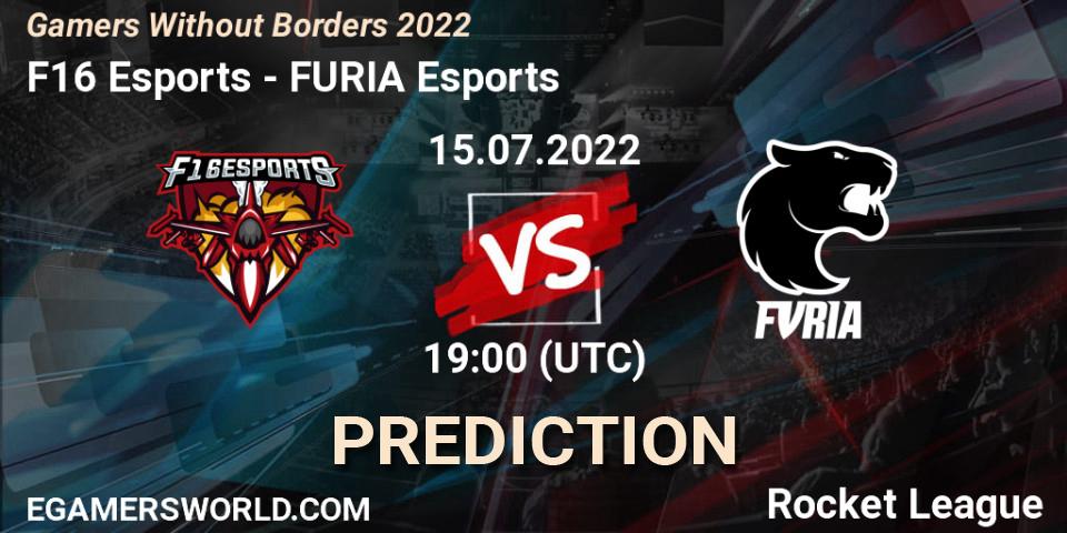 Prognoza F16 Esports - FURIA Esports. 15.07.2022 at 19:00, Rocket League, Gamers Without Borders 2022