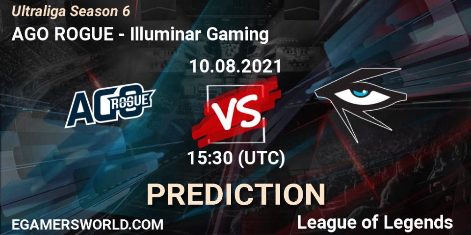 Prognoza AGO ROGUE - Illuminar Gaming. 10.08.2021 at 15:30, LoL, Ultraliga Season 6
