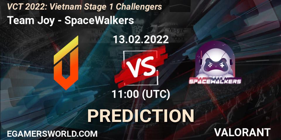 Prognoza Team Joy - SpaceWalkers. 13.02.2022 at 11:00, VALORANT, VCT 2022: Vietnam Stage 1 Challengers
