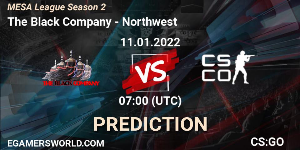 Prognoza The Black Company - Northwest. 11.01.2022 at 07:00, Counter-Strike (CS2), MESA League Season 2