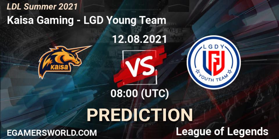 Prognoza Kaisa Gaming - LGD Young Team. 12.08.2021 at 08:20, LoL, LDL Summer 2021