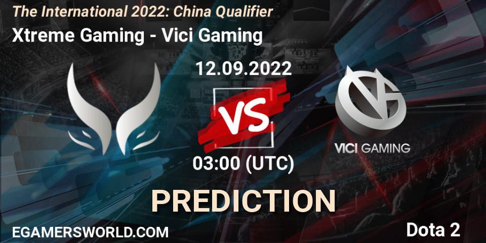 Prognoza Xtreme Gaming - Vici Gaming. 12.09.2022 at 03:01, Dota 2, The International 2022: China Qualifier