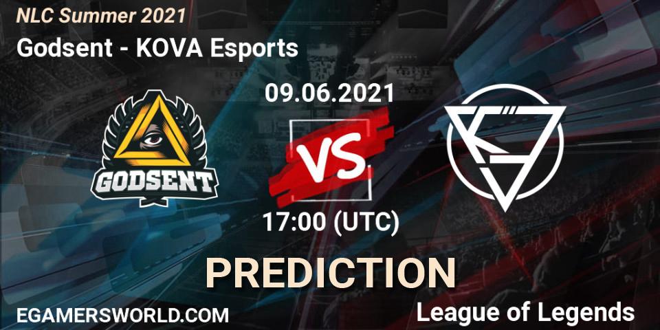 Prognoza Godsent - KOVA Esports. 09.06.2021 at 16:55, LoL, NLC Summer 2021