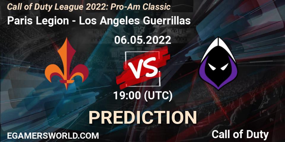 Prognoza Paris Legion - Los Angeles Guerrillas. 06.05.22, Call of Duty, Call of Duty League 2022: Pro-Am Classic