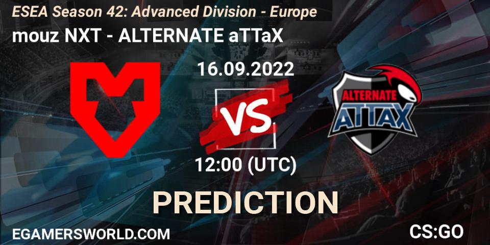 Prognoza mouz NXT - ALTERNATE aTTaX. 16.09.2022 at 12:00, Counter-Strike (CS2), ESEA Season 42: Advanced Division - Europe